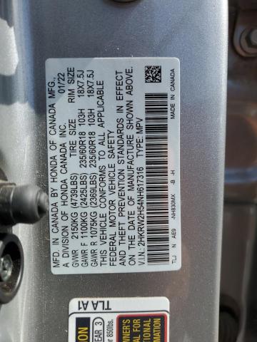 Photo 11 VIN: 2HKRW2H54NH617316 - HONDA CRV 