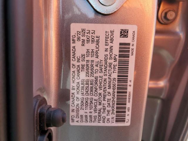 Photo 11 VIN: 2HKRW2H54NH656729 - HONDA CRV 