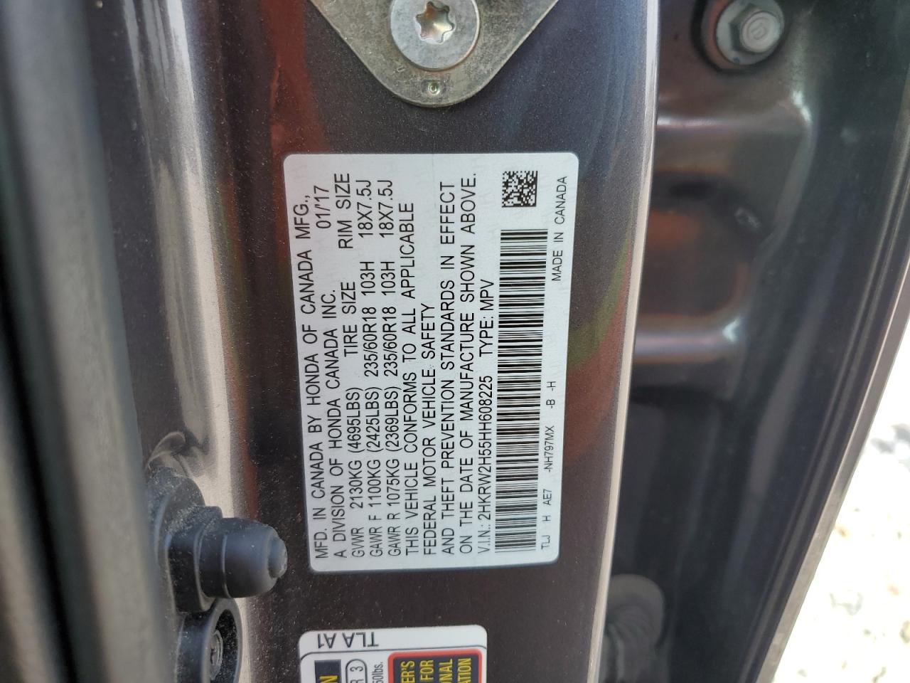 Photo 12 VIN: 2HKRW2H55HH608225 - HONDA CR-V 