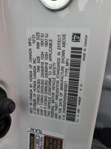 Photo 12 VIN: 2HKRW2H55NH600671 - HONDA CR-V EX 