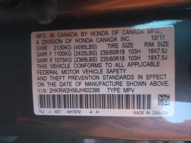 Photo 9 VIN: 2HKRW2H56JH602388 - HONDA CR-V EX 