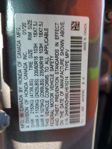 Photo 12 VIN: 2HKRW2H56LH616214 - HONDA CR-V EX 