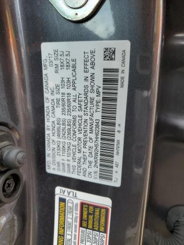 Photo 12 VIN: 2HKRW2H57HH623843 - HONDA CR-V EX 