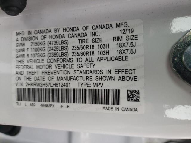 Photo 9 VIN: 2HKRW2H57LH612401 - HONDA CR-V EX 