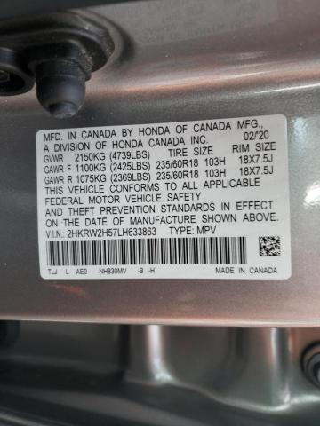 Photo 9 VIN: 2HKRW2H57LH633863 - HONDA CR-V EX 