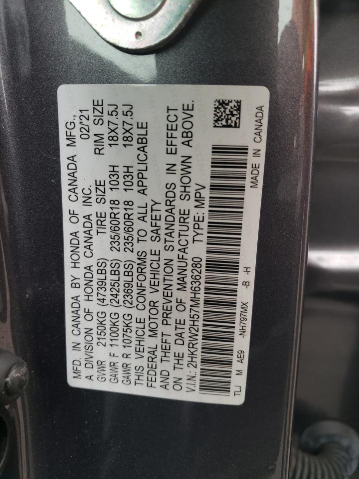 Photo 11 VIN: 2HKRW2H57MH636280 - HONDA CR-V 