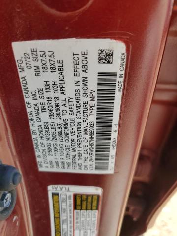 Photo 11 VIN: 2HKRW2H57NH659933 - HONDA CR-V EX 