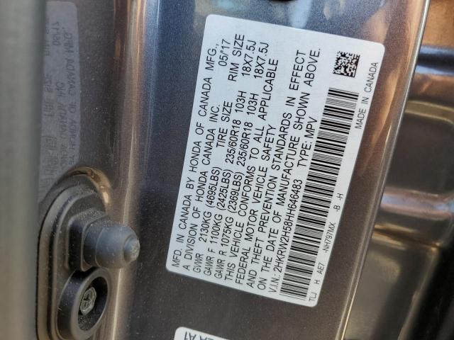 Photo 11 VIN: 2HKRW2H58HH646483 - HONDA CRV 