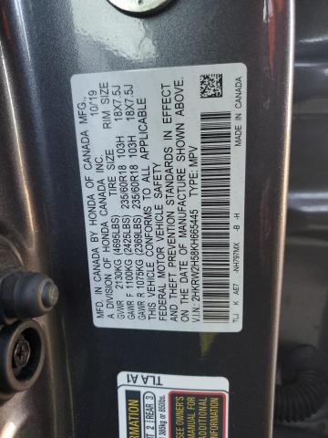 Photo 11 VIN: 2HKRW2H58KH665445 - HONDA CRV 