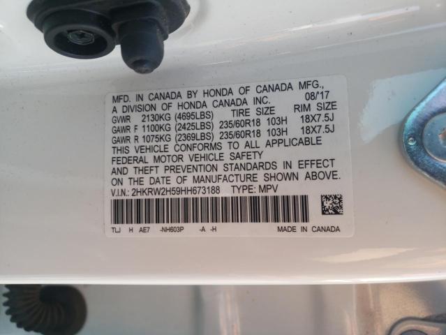 Photo 9 VIN: 2HKRW2H59HH673188 - HONDA CR-V EX 