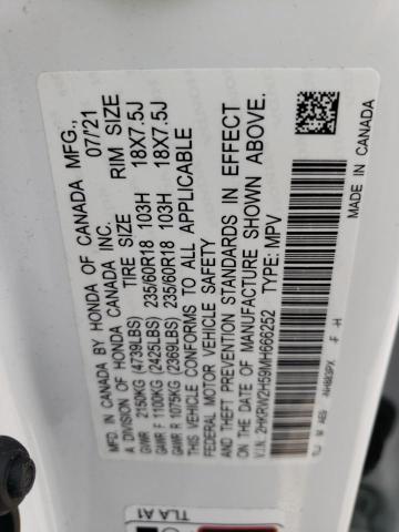 Photo 12 VIN: 2HKRW2H59MH666252 - HONDA CR-V EX 