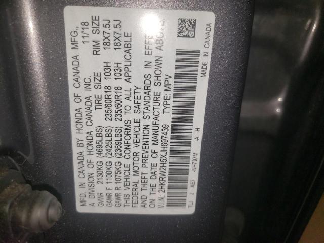 Photo 12 VIN: 2HKRW2H5XJH697439 - HONDA CR-V EX 