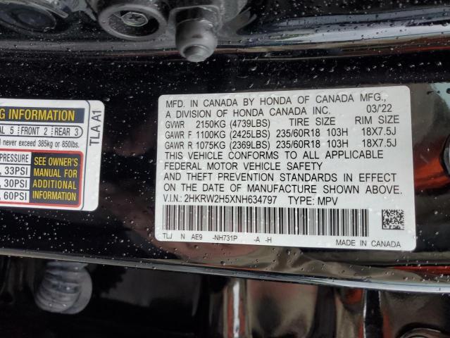 Photo 11 VIN: 2HKRW2H5XNH634797 - HONDA CRV 