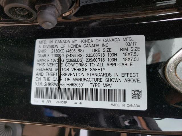 Photo 12 VIN: 2HKRW2H80HH630501 - HONDA CR-V EXL 