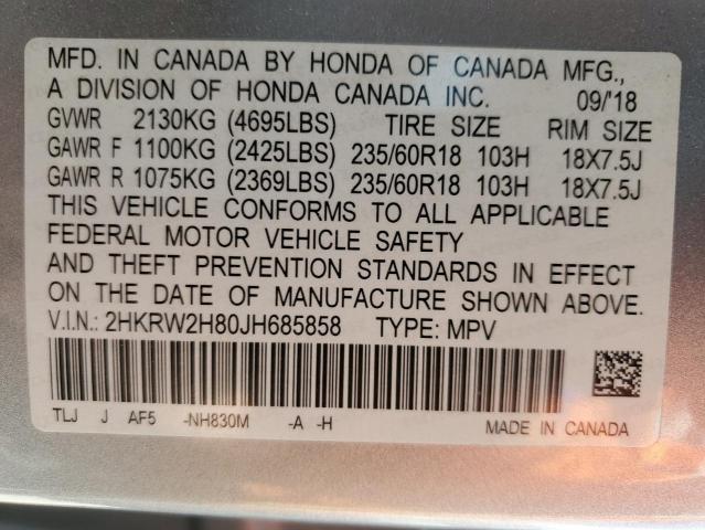 Photo 13 VIN: 2HKRW2H80JH685858 - HONDA CR-V EXL 