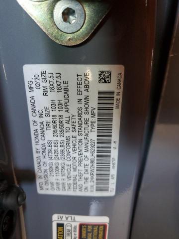 Photo 13 VIN: 2HKRW2H80LH629227 - HONDA CR-V EXL 