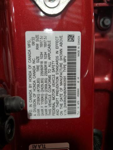 Photo 12 VIN: 2HKRW2H80NH663591 - HONDA CR-V EXL 