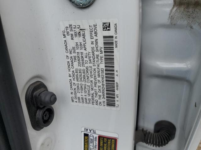 Photo 11 VIN: 2HKRW2H81KH631583 - HONDA CR-V EXL 