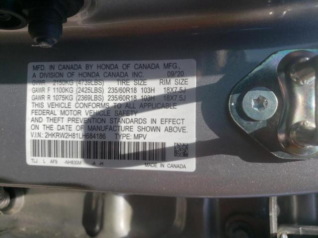 Photo 9 VIN: 2HKRW2H81LH684186 - HONDA CR-V EXL 