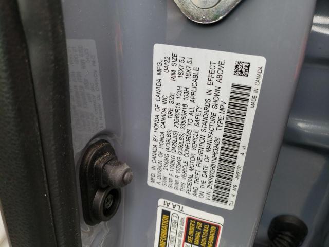 Photo 11 VIN: 2HKRW2H81NH639428 - HONDA CR-V EXL 