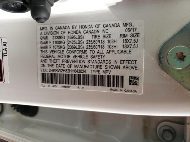 Photo 9 VIN: 2HKRW2H82HH643024 - HONDA CR-V EXL 