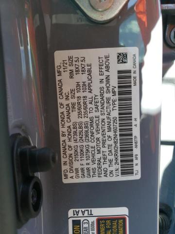 Photo 12 VIN: 2HKRW2H82NH607250 - HONDA CR-V EXL 