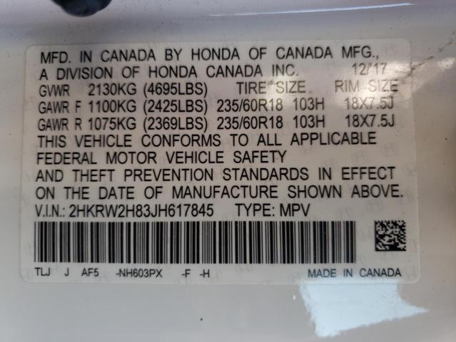 Photo 9 VIN: 2HKRW2H83JH617845 - HONDA CR-V EXL 