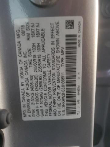 Photo 11 VIN: 2HKRW2H83JH668911 - HONDA CR-V EXL 