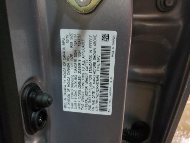 Photo 9 VIN: 2HKRW2H83KH676069 - HONDA CR-V 