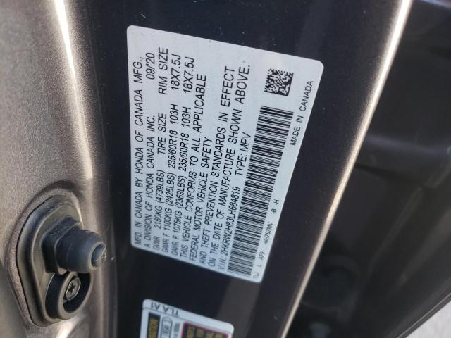 Photo 9 VIN: 2HKRW2H83LH684819 - HONDA CR-V EXL 