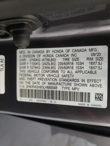 Photo 12 VIN: 2HKRW2H83LH685548 - HONDA CR-V EXL 