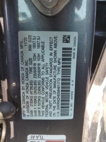 Photo 12 VIN: 2HKRW2H83MH611712 - HONDA CR-V EXL 