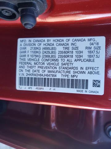 Photo 11 VIN: 2HKRW2H84JH647954 - HONDA CR-V EXL 