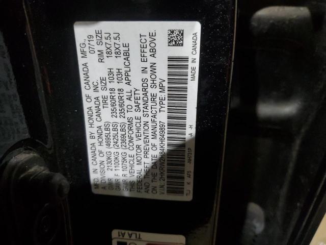 Photo 12 VIN: 2HKRW2H84KH649897 - HONDA CRV 