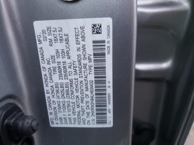 Photo 9 VIN: 2HKRW2H84LH634432 - HONDA CR-V EXL 