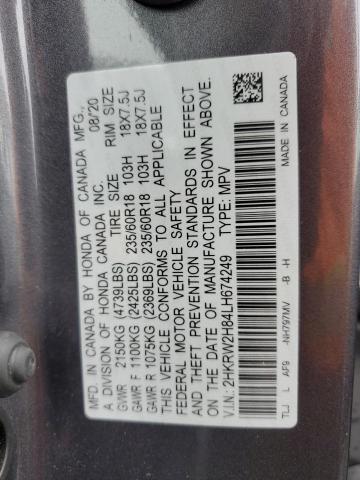 Photo 11 VIN: 2HKRW2H84LH674249 - HONDA CR-V EXL 