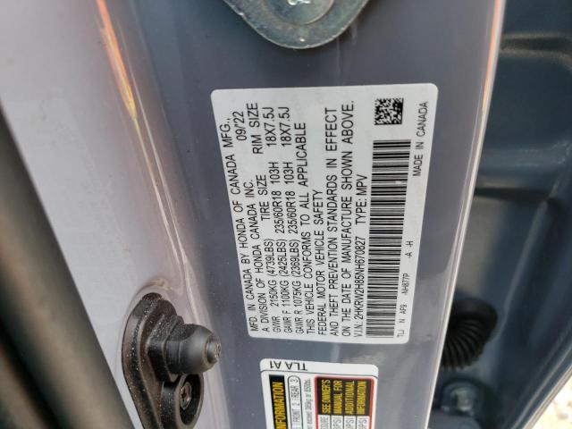 Photo 13 VIN: 2HKRW2H85NH670827 - HONDA CR-V EXL 