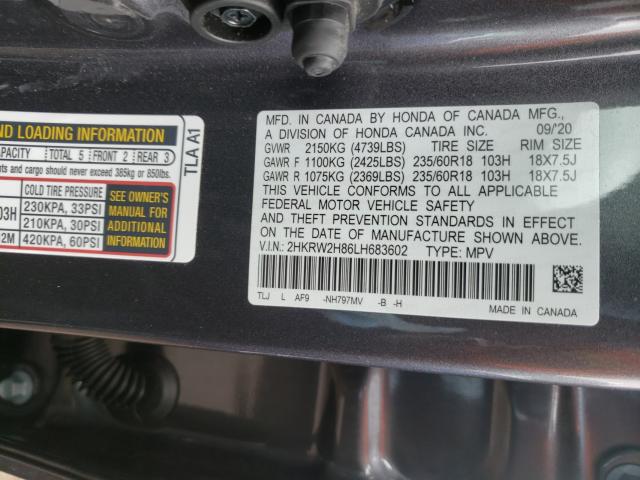 Photo 9 VIN: 2HKRW2H86LH683602 - HONDA CR-V 