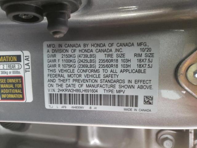 Photo 9 VIN: 2HKRW2H86LH691604 - HONDA CR-V EXL 