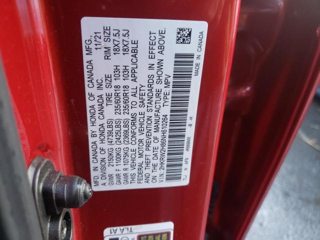 Photo 9 VIN: 2HKRW2H86NH610264 - HONDA CR-V EXL 