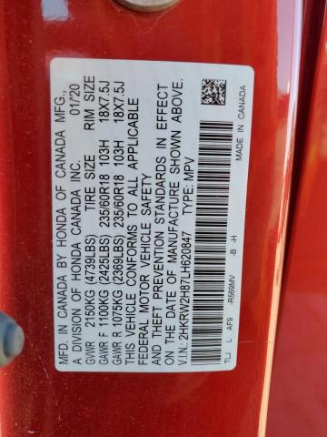 Photo 13 VIN: 2HKRW2H87LH620847 - HONDA CR-V EXL 