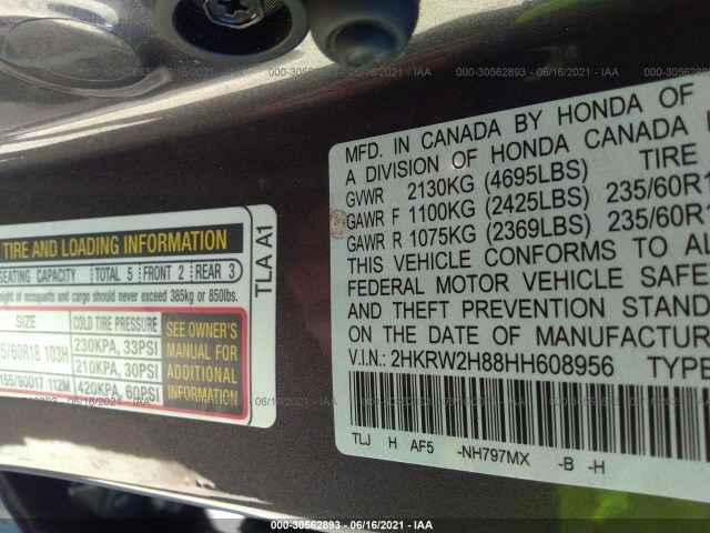 Photo 8 VIN: 2HKRW2H88HH608956 - HONDA CR-V 