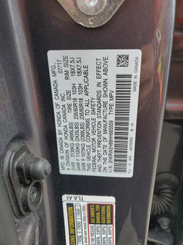 Photo 12 VIN: 2HKRW2H88HH665559 - HONDA CR-V EXL 