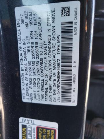 Photo 11 VIN: 2HKRW2H88HH668672 - HONDA CR-V EXL 