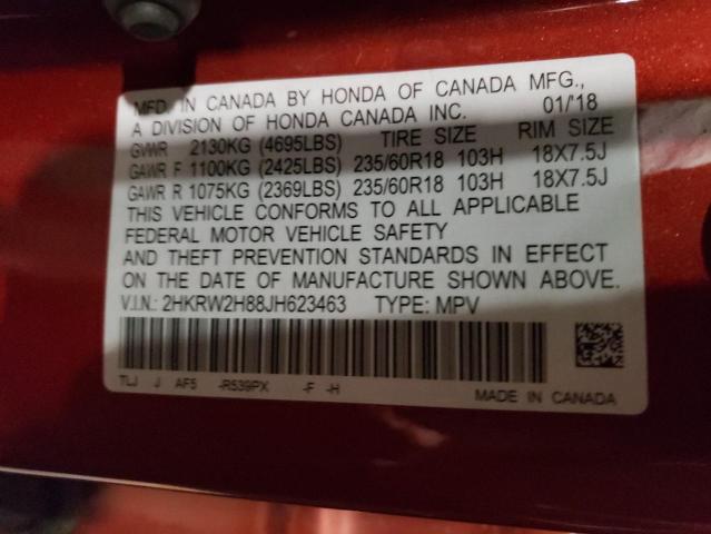 Photo 12 VIN: 2HKRW2H88JH623463 - HONDA CR-V EXL 