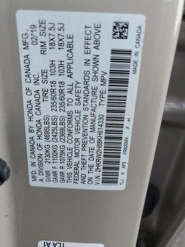 Photo 12 VIN: 2HKRW2H88KH614330 - HONDA CR-V 