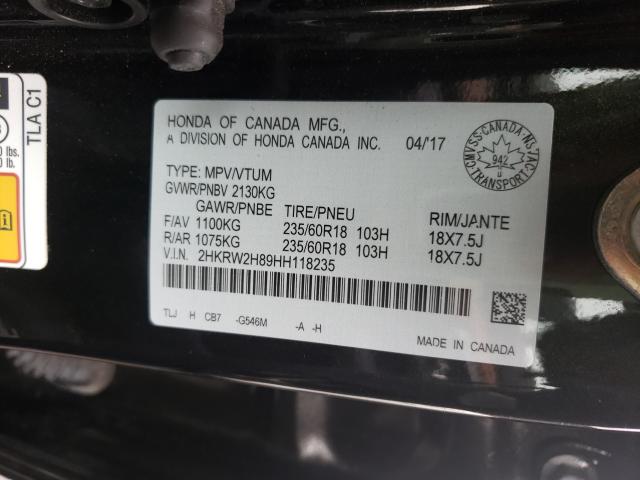 Photo 9 VIN: 2HKRW2H89HH118235 - HONDA CR-V EXL 