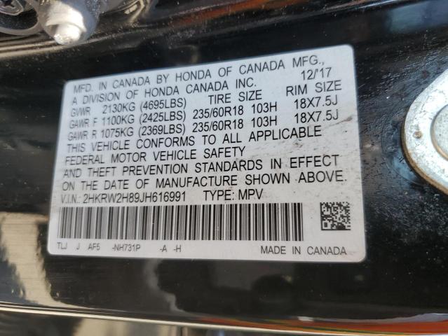 Photo 12 VIN: 2HKRW2H89JH616991 - HONDA CR-V EXL 