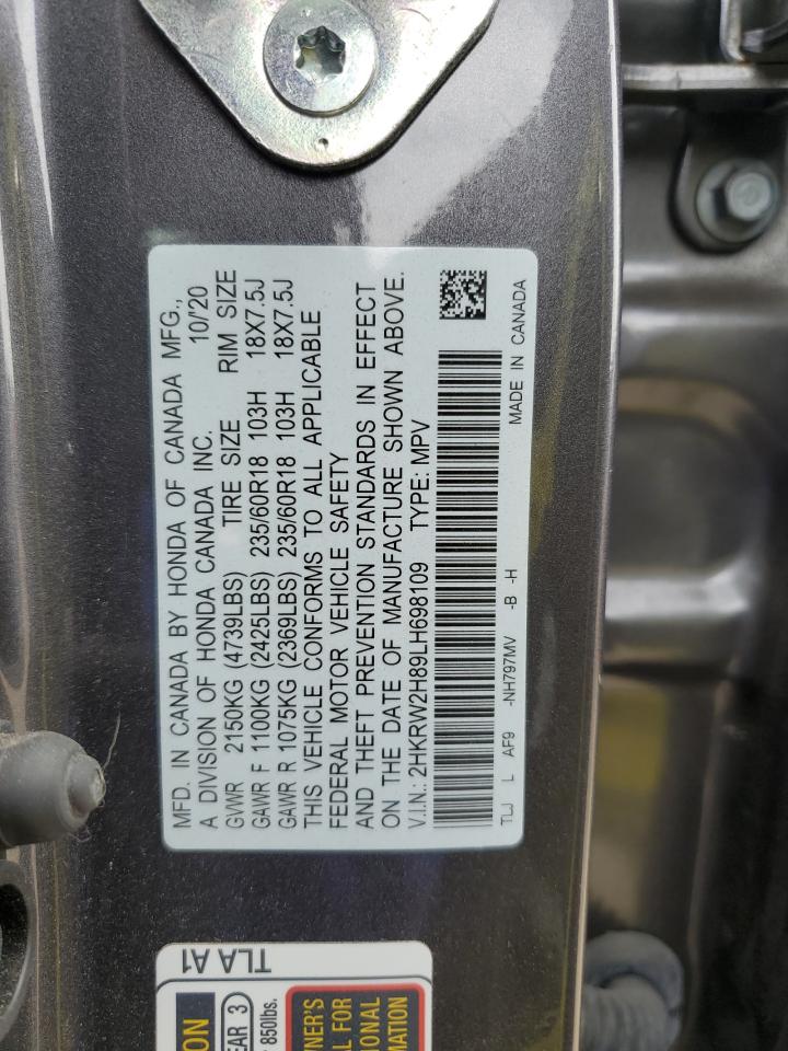 Photo 12 VIN: 2HKRW2H89LH698109 - HONDA CR-V 