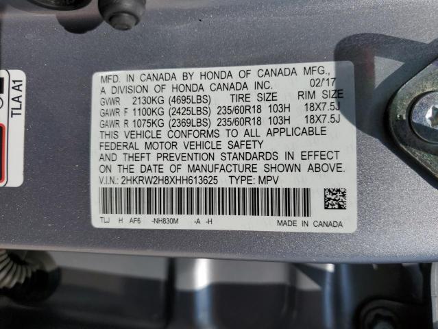 Photo 12 VIN: 2HKRW2H8XHH613625 - HONDA CR-V EXL 